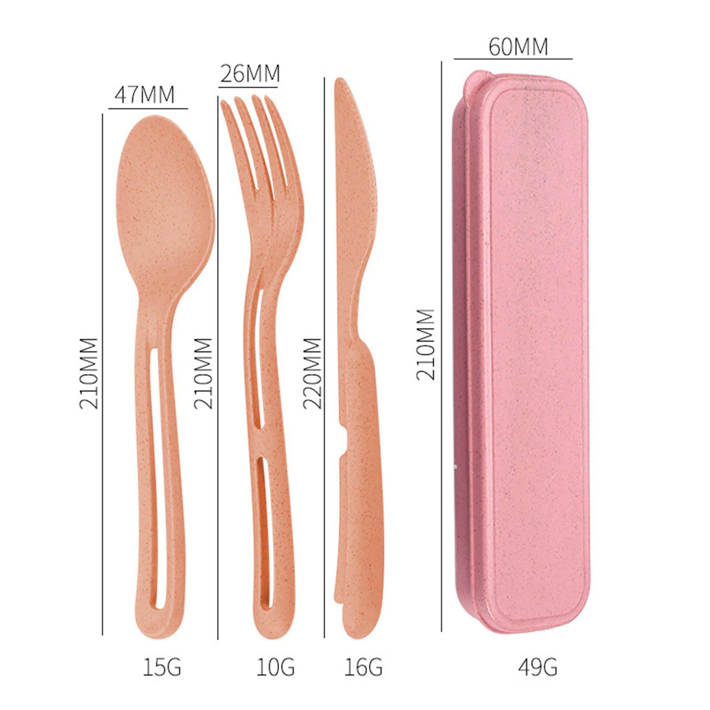 3-in-1 Creative Portable Cutlery Set, Eco-friendly Travel Camping